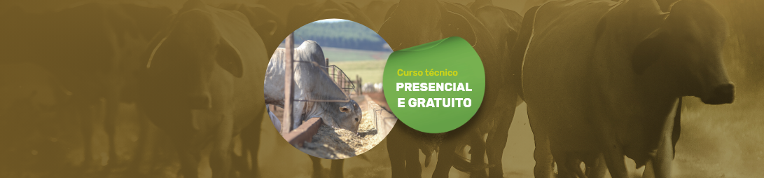 Banner com imagens do curso técnico em agropecuária em Campo Grande
